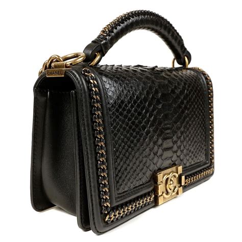 chanel boy python bag price|python chanel handbags sale.